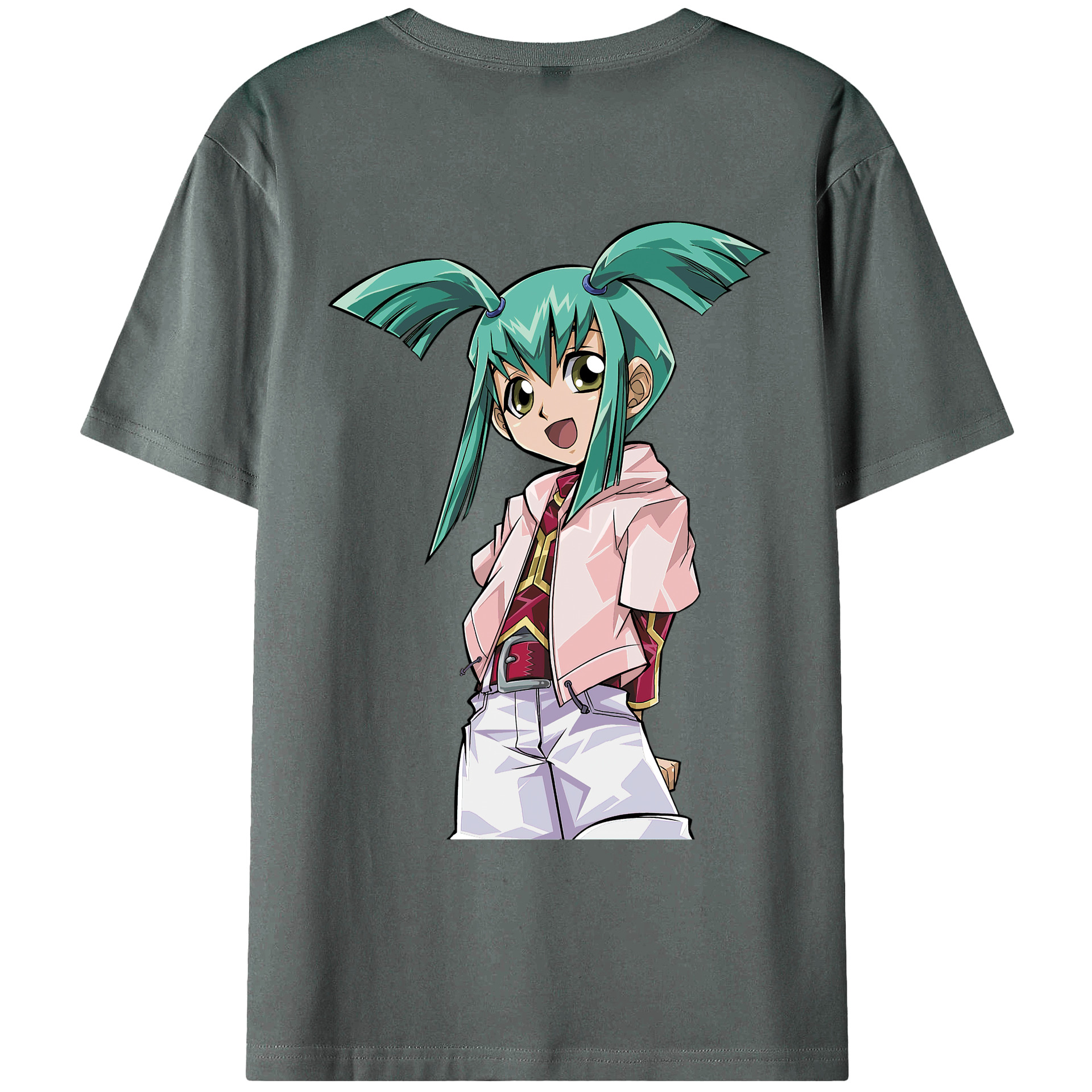（画像用） 遊☆戯☆王 Yu-Gi-Oh! 綿100％ メンズ半袖Tシャツ（バックプリント） 通気性